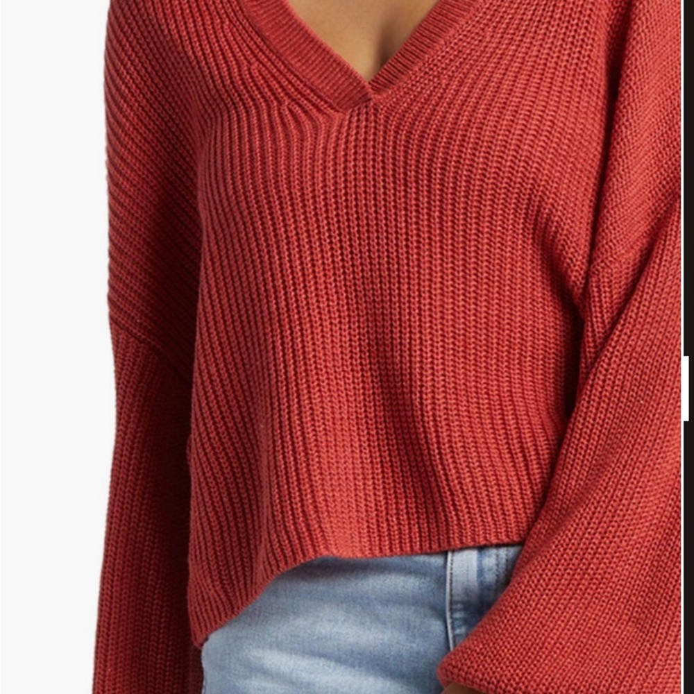 “Billabong” Women's No Worries Relaxed
Fit Split Neck Sweaters